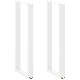 Patas para mesa de bar en forma de U (2 unidades), color blanco, 50 x 110-111 cm, acero en Patas para mesas | Comprar online en 