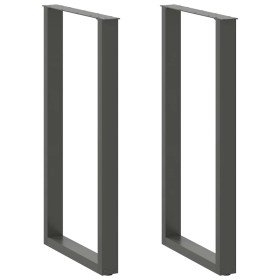 Patas para mesa de bar en forma de U (2 unidades), antracita