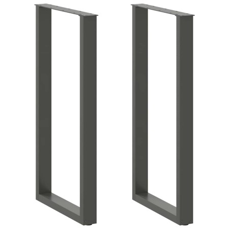 Patas para mesa de bar en forma de U (2 unidades), antracita