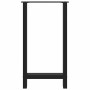 Patas para mesa de bar negras (2 unidades, 40 x 90-91 cm, acero)
