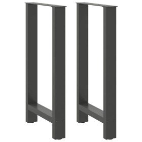 Patas para mesa de bar antracita (2 unidades, 40 x 90-91 cm, acero) en Patas para mesas | Comprar online en Foro24