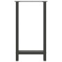 Patas para mesa de bar antracita (2 unidades, 40 x 90-91 cm