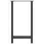 Patas para mesa de bar antracita 2 unidades 50x(90-91) cm acero