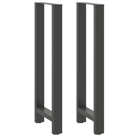 Patas para mesa de bar antracita (2 unidades, 50 x 110-111 cm