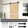 Sliding door with solid pine wood fittings 90x210 cm by vidaXL, Doors - Ref: Foro24-3057500, Price: 175,97 €, Discount: %
