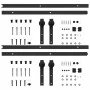 Sliding door hardware kit black steel 2 units 200 cm by vidaXL, doorframes - Ref: Foro24-3059845, Price: 86,65 €, Discount: %