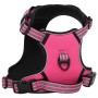 Arnés para perros con correa y collar ajustable rosa L