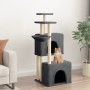 Katzenkratzbaum mit dunkelgrauen Sisalstämmen, 122 cm von vidaXL, Katzenmöbel - Ref: Foro24-172054, Preis: 55,43 €, Rabatt: %