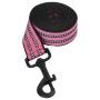 Arnés para perros con correa y collar ajustable rosa L