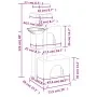Katzenkratzbaum mit dunkelgrauen Sisalstämmen, 122 cm von vidaXL, Katzenmöbel - Ref: Foro24-172054, Preis: 54,56 €, Rabatt: %