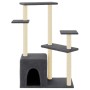 Cat scratching post with dark gray sisal posts 107.5 cm by vidaXL, Cat furniture - Ref: Foro24-172072, Price: 33,93 €, Discou...