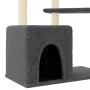 Katzenkratzbaum mit dunkelgrauen Sisalstämmen 107,5 cm von vidaXL, Katzenmöbel - Ref: Foro24-172072, Preis: 35,62 €, Rabatt: %