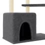 Katzenkratzbaum mit dunkelgrauen Sisalstämmen 107,5 cm von vidaXL, Katzenmöbel - Ref: Foro24-172072, Preis: 33,93 €, Rabatt: %