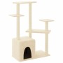 Katzenkratzbaum mit cremefarbenen Sisalstämmen, 107,5 cm von vidaXL, Katzenmöbel - Ref: Foro24-172070, Preis: 39,14 €, Rabatt: %