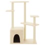 Katzenkratzbaum mit cremefarbenen Sisalstämmen, 107,5 cm von vidaXL, Katzenmöbel - Ref: Foro24-172070, Preis: 39,14 €, Rabatt: %