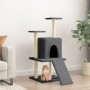 Katzenkratzbaum mit dunkelgrauen Sisalstämmen 110 cm von vidaXL, Katzenmöbel - Ref: Foro24-172039, Preis: 49,22 €, Rabatt: %