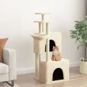 Cat scratcher with cream-colored sisal posts 122 cm by vidaXL, Cat furniture - Ref: Foro24-172052, Price: 56,20 €, Discount: %