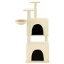 Katzenkratzbaum mit Sisalpfosten cremefarben 122 cm von vidaXL, Katzenmöbel - Ref: Foro24-172052, Preis: 56,19 €, Rabatt: %