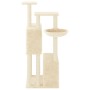 Rascador para gatos con postes de sisal color crema 122 cm de vidaXL, Mobiliario para gatos - Ref: Foro24-172052, Precio: 57,...