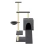 Cat scratching post with dark gray sisal posts 130.5 cm by vidaXL, Cat furniture - Ref: Foro24-172042, Price: 67,69 €, Discou...