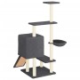 Katzenkratzbaum mit dunkelgrauen Sisalstämmen 130,5 cm von vidaXL, Katzenmöbel - Ref: Foro24-172042, Preis: 68,97 €, Rabatt: %