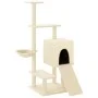 Kratzbaum für Katzen mit cremefarbenen Sisalstämmen, 130,5 cm von vidaXL, Katzenmöbel - Ref: Foro24-172040, Preis: 54,78 €, R...