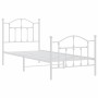 Metallbettgestell mit Kopf- und Fußteil weiß 90x200 cm von vidaXL, Betten und Lattenroste - Ref: Foro24-353499, Preis: 94,25 ...