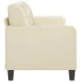 3-seater cream-colored synthetic leather sofa, 180 cm by vidaXL, Sofas - Ref: Foro24-359123, Price: 230,96 €, Discount: %