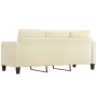 3-Sitzer-Sofa aus cremefarbenem Kunstleder 180 cm von vidaXL, Sofas - Ref: Foro24-359123, Preis: 235,08 €, Rabatt: %