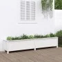 Hochbeet Zirbenholz weiß 199,5x40x39 cm von vidaXL, Töpfe und Pflanzgefäße - Ref: Foro24-825269, Preis: 132,60 €, Rabatt: %