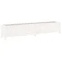 Arriate elevado de jardín madera de pino blanco 199,5x40x39 cm de vidaXL, Maceteros y jardineras - Ref: Foro24-825269, Precio...