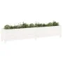 Hochbeet Zirbenholz weiß 199,5x40x39 cm von vidaXL, Töpfe und Pflanzgefäße - Ref: Foro24-825269, Preis: 132,60 €, Rabatt: %