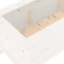 Hochbeet Zirbenholz weiß 199,5x40x39 cm von vidaXL, Töpfe und Pflanzgefäße - Ref: Foro24-825269, Preis: 132,60 €, Rabatt: %