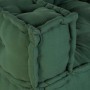 Puff modular de tela verde 140x70x36
