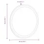 Round LED bathroom mirror 60 cm by vidaXL, Mirrors - Ref: Foro24-353279, Price: 63,28 €, Discount: %