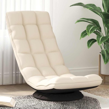 Silla giratoria de suelo de lino 70x51x79 cm en Sillas de suelo | Comprar online en Foro24