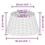 Brown wicker ceiling lamp shade Ø50x30 cm by vidaXL, Lampshades - Ref: Foro24-364379, Price: 48,50 €, Discount: %