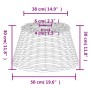 Brown wicker ceiling lamp shade Ø50x30 cm by vidaXL, Lampshades - Ref: Foro24-364379, Price: 49,13 €, Discount: %