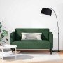 Sofá Loveseat verde oscuro 109 cm tejido de pana en Sofás | Comprar online en Foro24