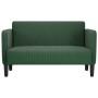 Sofá Loveseat verde oscuro 109 cm tejido de pana