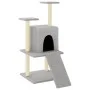 Rascador para gatos con postes de sisal gris claro 110 cm de vidaXL, Mobiliario para gatos - Ref: Foro24-172038, Precio: 36,0...