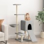 Katzenkratzbaum mit hellgrauen Sisalstämmen 130,5 cm von vidaXL, Katzenmöbel - Ref: Foro24-172041, Preis: 45,15 €, Rabatt: %