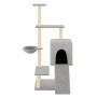 Katzenkratzbaum mit hellgrauen Sisalstämmen 130,5 cm von vidaXL, Katzenmöbel - Ref: Foro24-172041, Preis: 45,15 €, Rabatt: %