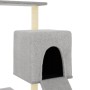 Katzenkratzbaum mit hellgrauen Sisalstämmen 130,5 cm von vidaXL, Katzenmöbel - Ref: Foro24-172041, Preis: 45,15 €, Rabatt: %