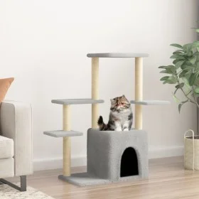 Cat scratcher with light gray sisal posts 97.5 cm by vidaXL, Cat furniture - Ref: Foro24-172050, Price: 37,98 €, Discount: %
