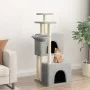 Cat scratching post with light gray sisal posts 122 cm by vidaXL, Cat furniture - Ref: Foro24-172053, Price: 48,45 €, Discoun...