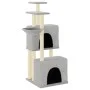 Cat scratching post with light gray sisal posts 122 cm by vidaXL, Cat furniture - Ref: Foro24-172053, Price: 48,45 €, Discoun...