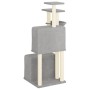 Cat scratching post with light gray sisal posts 122 cm by vidaXL, Cat furniture - Ref: Foro24-172053, Price: 49,09 €, Discoun...