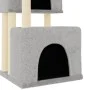 Cat scratching post with light gray sisal posts 122 cm by vidaXL, Cat furniture - Ref: Foro24-172053, Price: 48,45 €, Discoun...