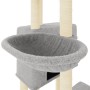 Katzenkratzbaum mit hellgrauen Sisalstämmen 122 cm von vidaXL, Katzenmöbel - Ref: Foro24-172053, Preis: 49,09 €, Rabatt: %
